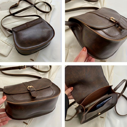 Agnes Klassisk Sadeltask Crossbody-väska