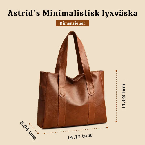 Astrid’s minimalist lyx | Mjukt läder axelväska