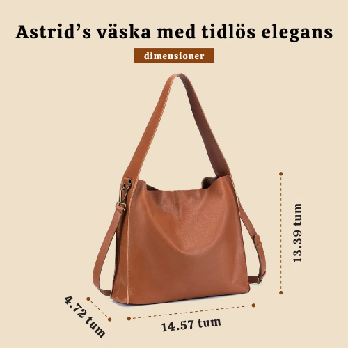 Astrid’s tidlösa elegans | Äkta koshud läder toteväska