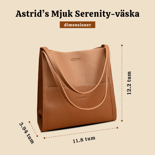 Astrid’s Soft Serenity | Designer Läder Crossbody Tote