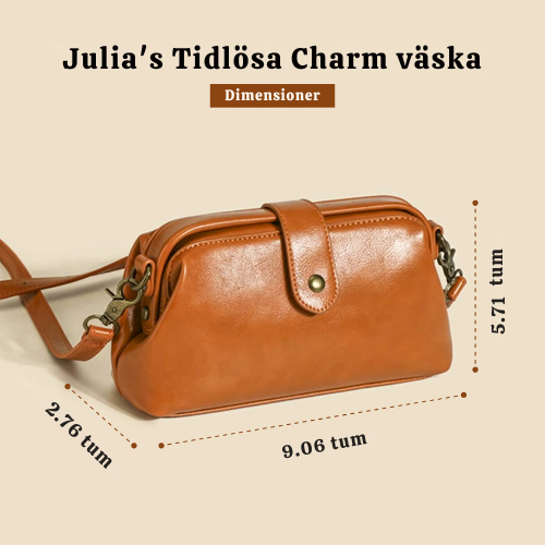 Julia's Tidlösa Charm | Unik Väska för Kvinnor