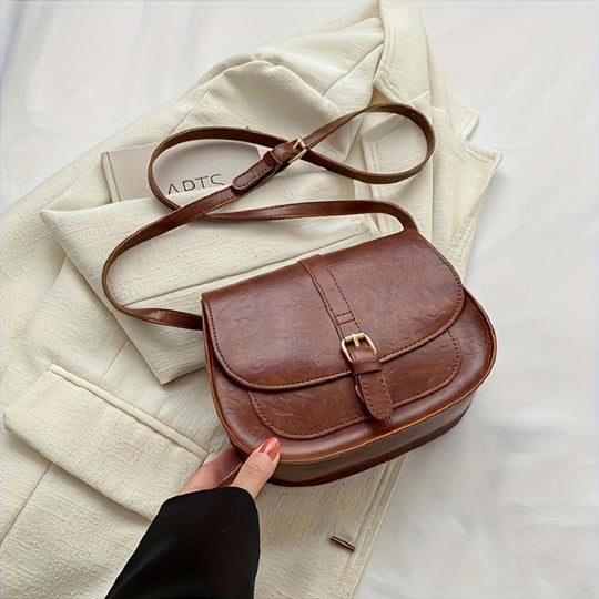 Agnes Klassisk Sadeltask Crossbody-väska